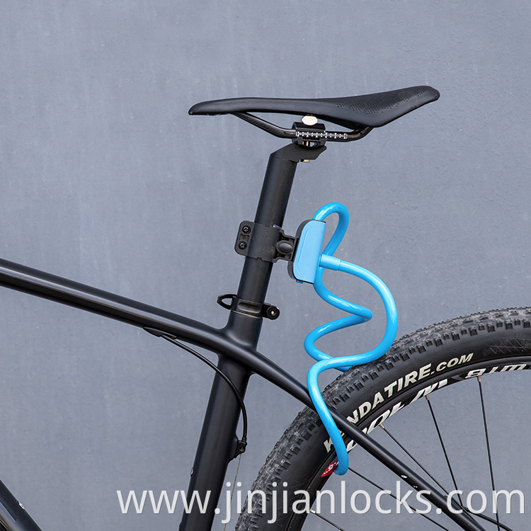 Road Bike Lock Anti-theft 4 Feet Bicycle Cable Lock with Bracket Safe Cycle Lock